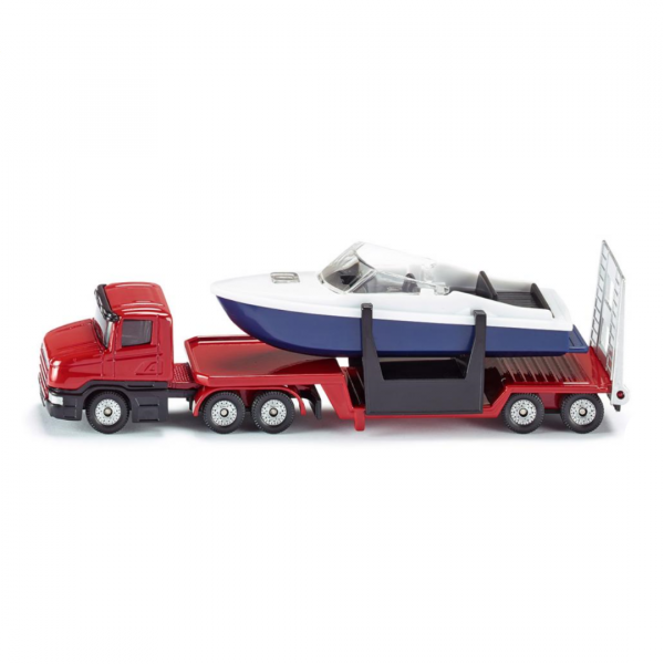 Camião transporte pesados com Barco