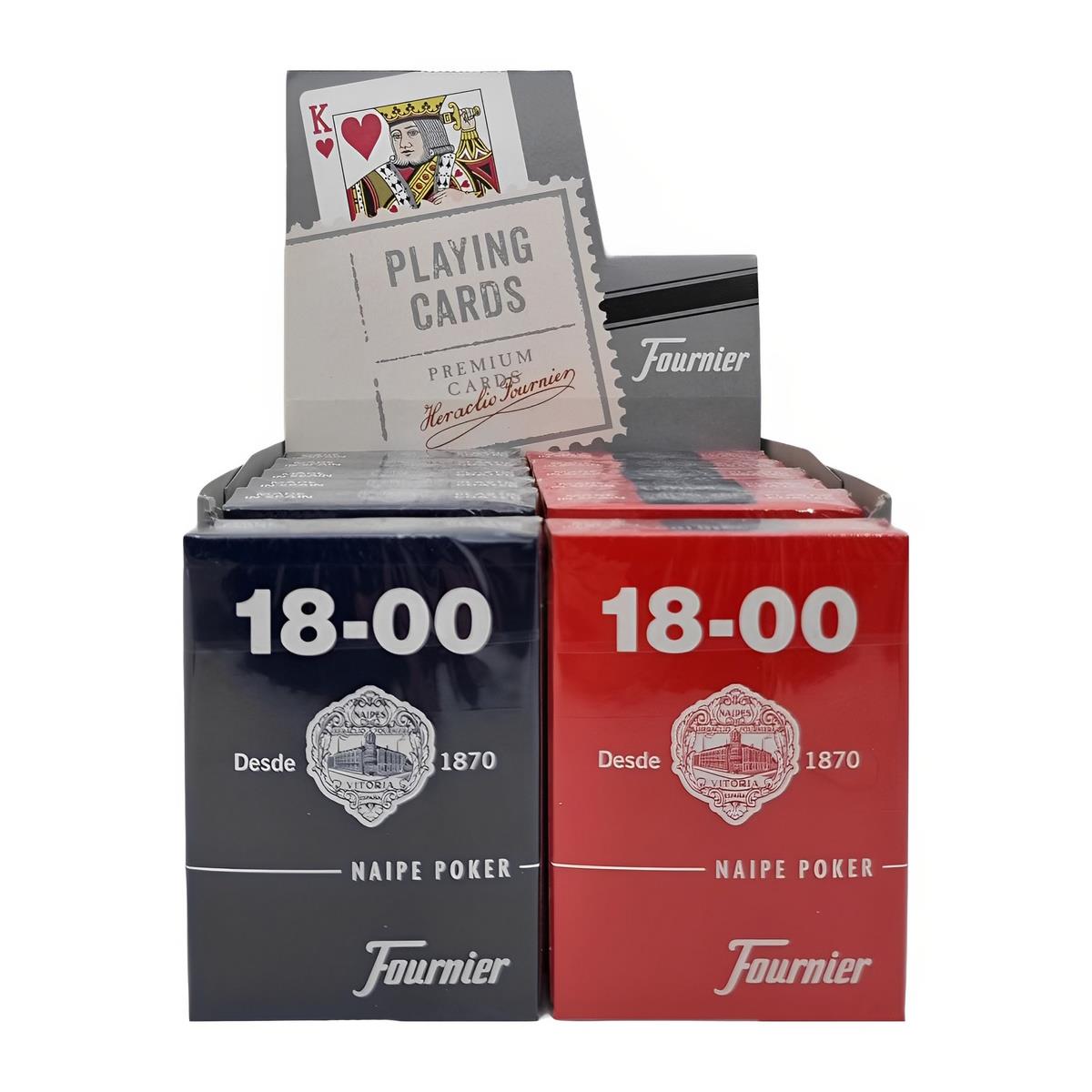 Fournier Poker 818 Jumbo Index Premium Cards Red 