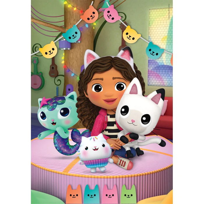 Clementoni Supercolor Puzzle 3x48 Pezzi - Gabby's Dollhouse - Per Bambini 4 Anni, Fatto In Italia